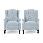 Fauteuils inclinables en tissu capitonné Walter (lot de 2) par Christopher Knight Home