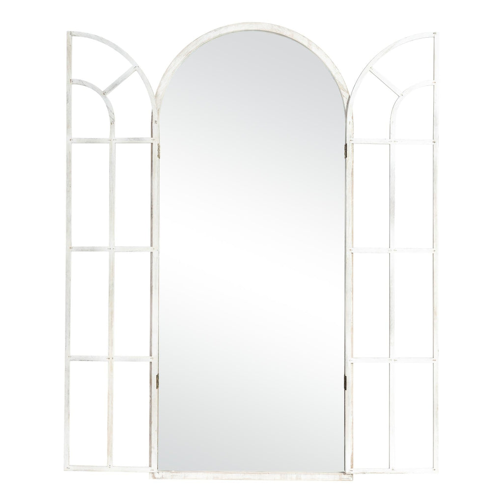 Miroir de fenêtre en bois arqué 71'' L x 31'' l