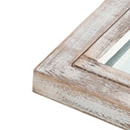 Miroir de fenêtre en bois arqué 71'' L x 31'' l