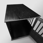 Table d'appoint en bois pour cage pour animaux de compagnie avec porte verrouillable