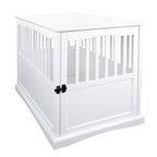 Table d'appoint en bois pour cage pour animaux de compagnie avec porte verrouillable