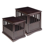 Table d'appoint en bois pour cage pour animaux de compagnie avec porte verrouillable