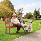 Banc de jardin Yaheetech en métal pour l'extérieur - N/A