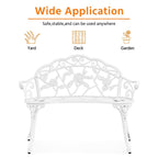 Banc de jardin en métal d'extérieur Yaheetech - N/A