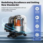 Réfrigérateur à boissons autonome Yeego 19 pouces, 140 canettes, zone unique - 19 pouces