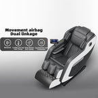 Fauteuil inclinable de massage à gravité zéro avec massage complet du corps, chauffage et audio Bluetooth intégré