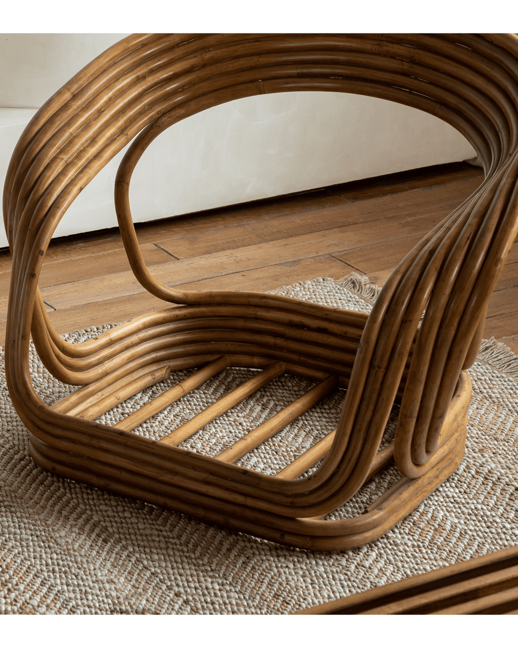 Fauteuil lounge en rotin Undina