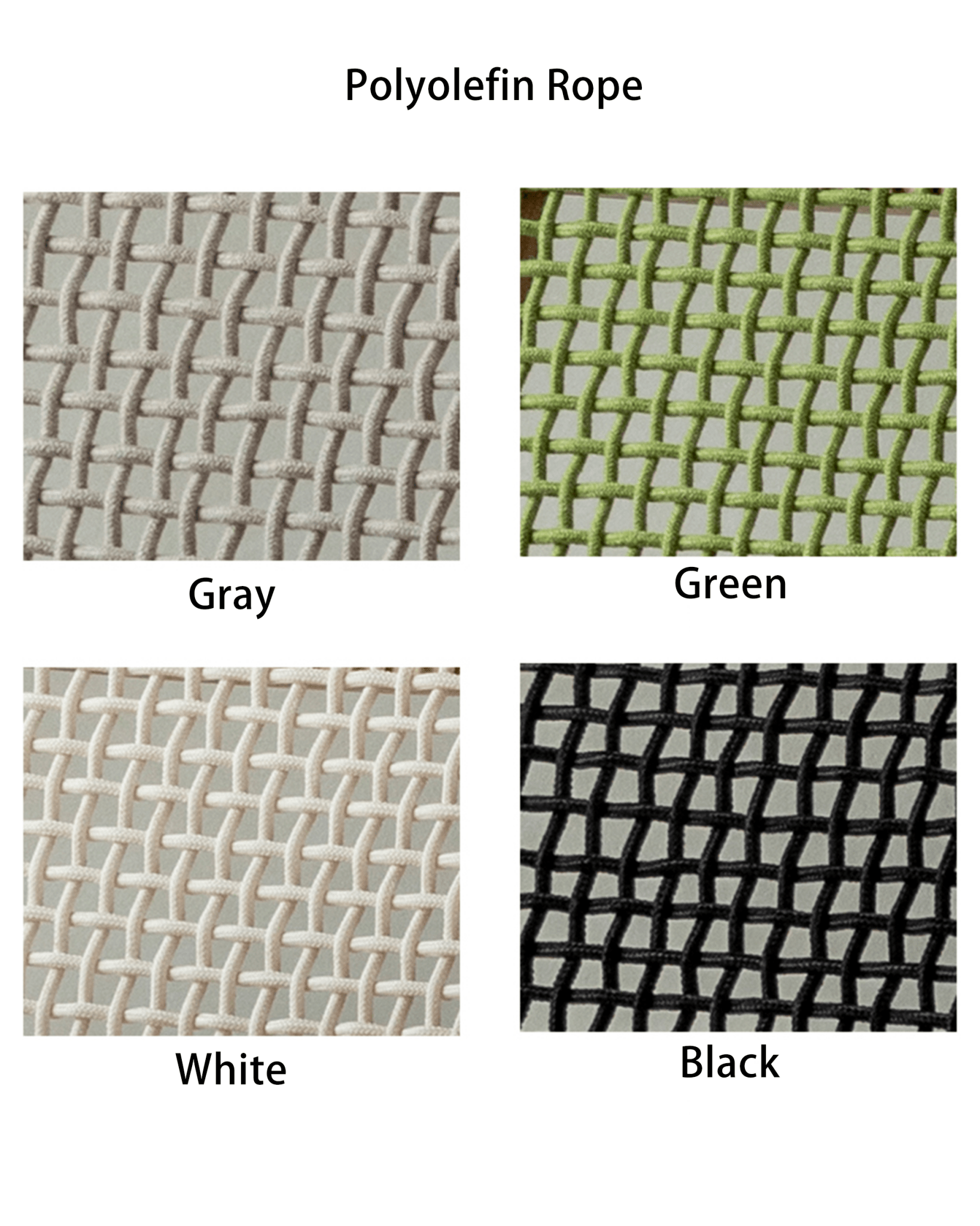 Échantillon de corde en polyoléfine