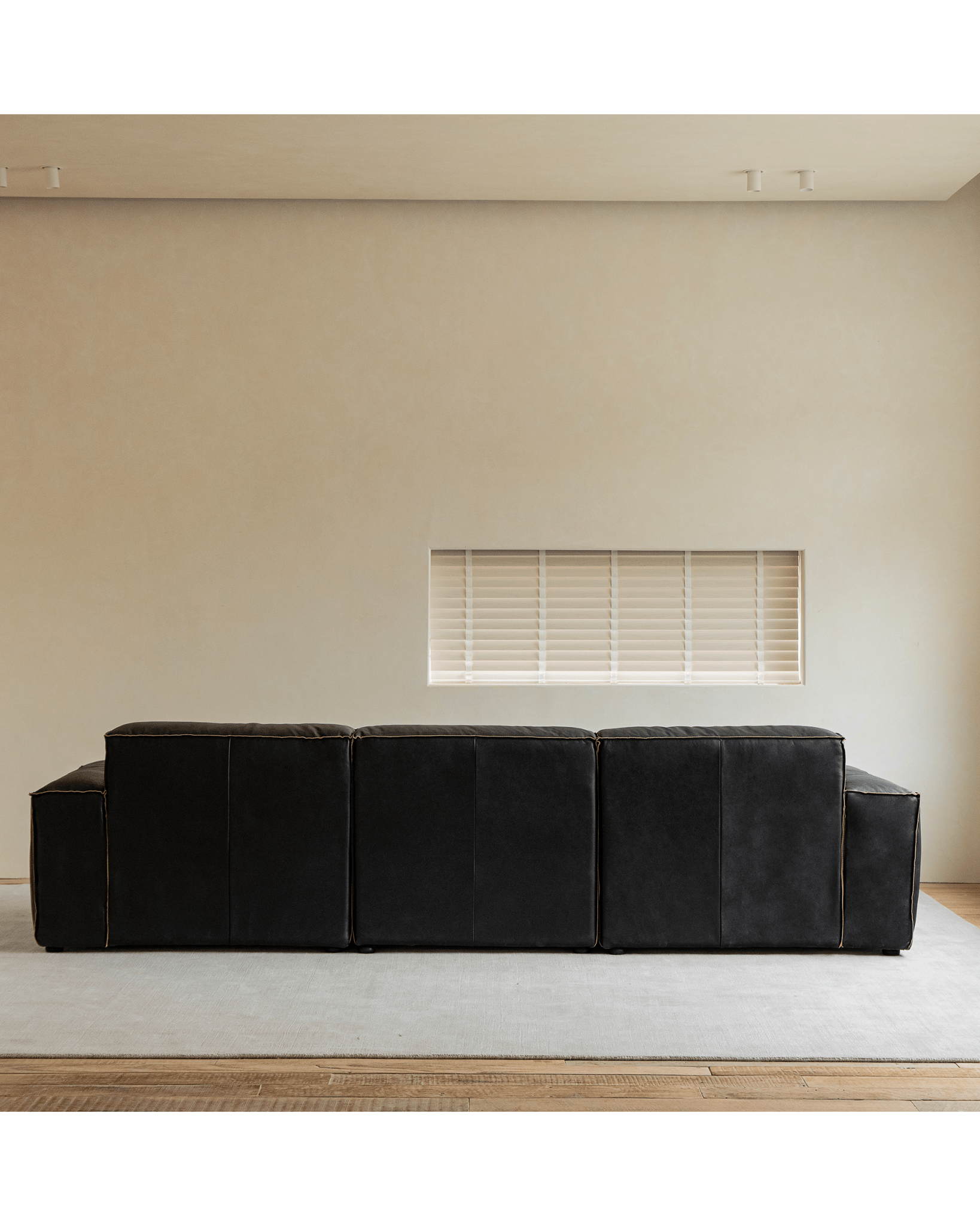 Canapé d'angle en cuir Botan