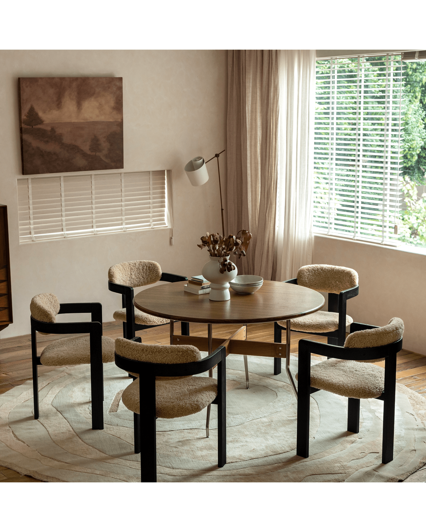 Fauteuil en peau de mouton retournée de Pampelune