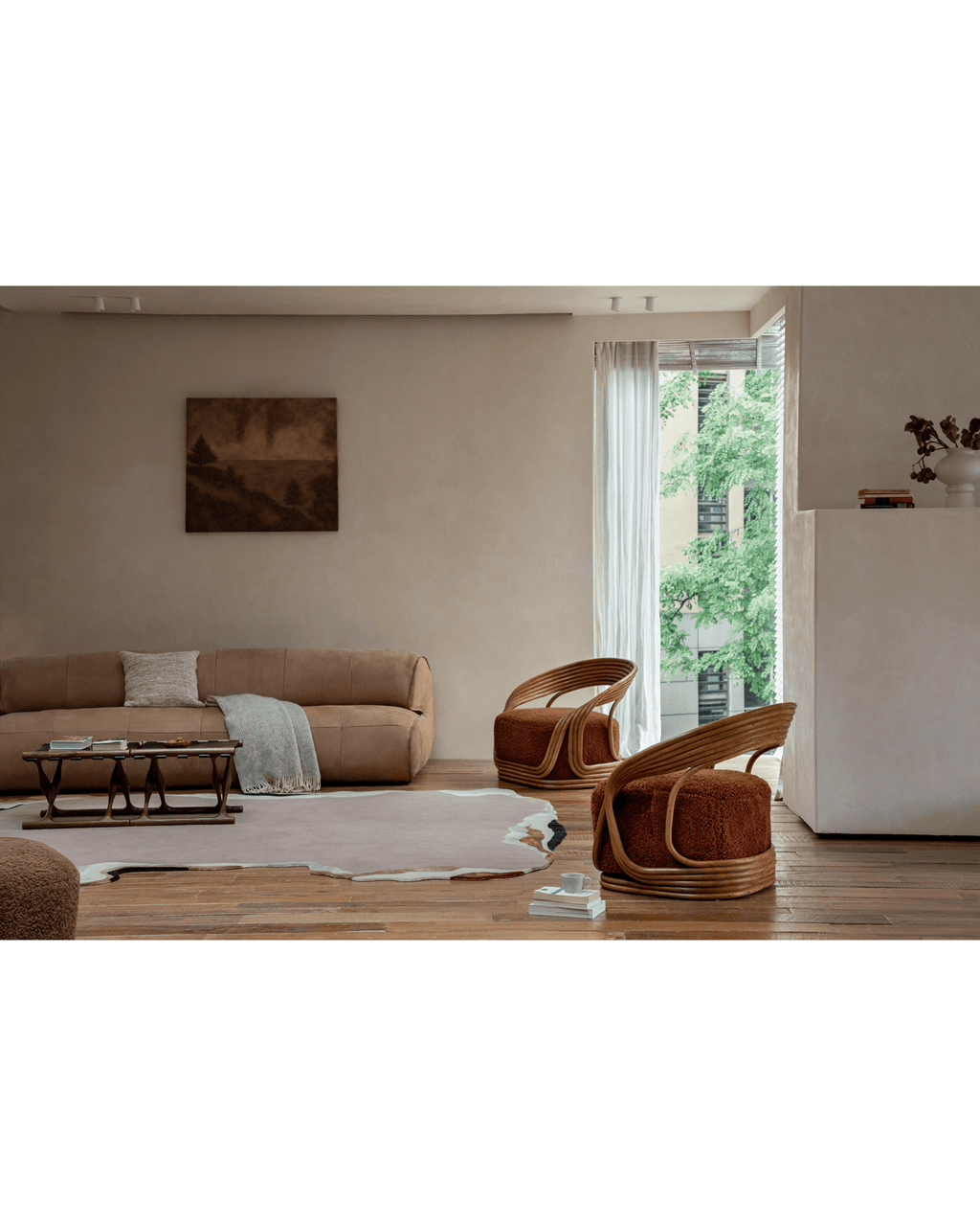 Fauteuil lounge en rotin Undina