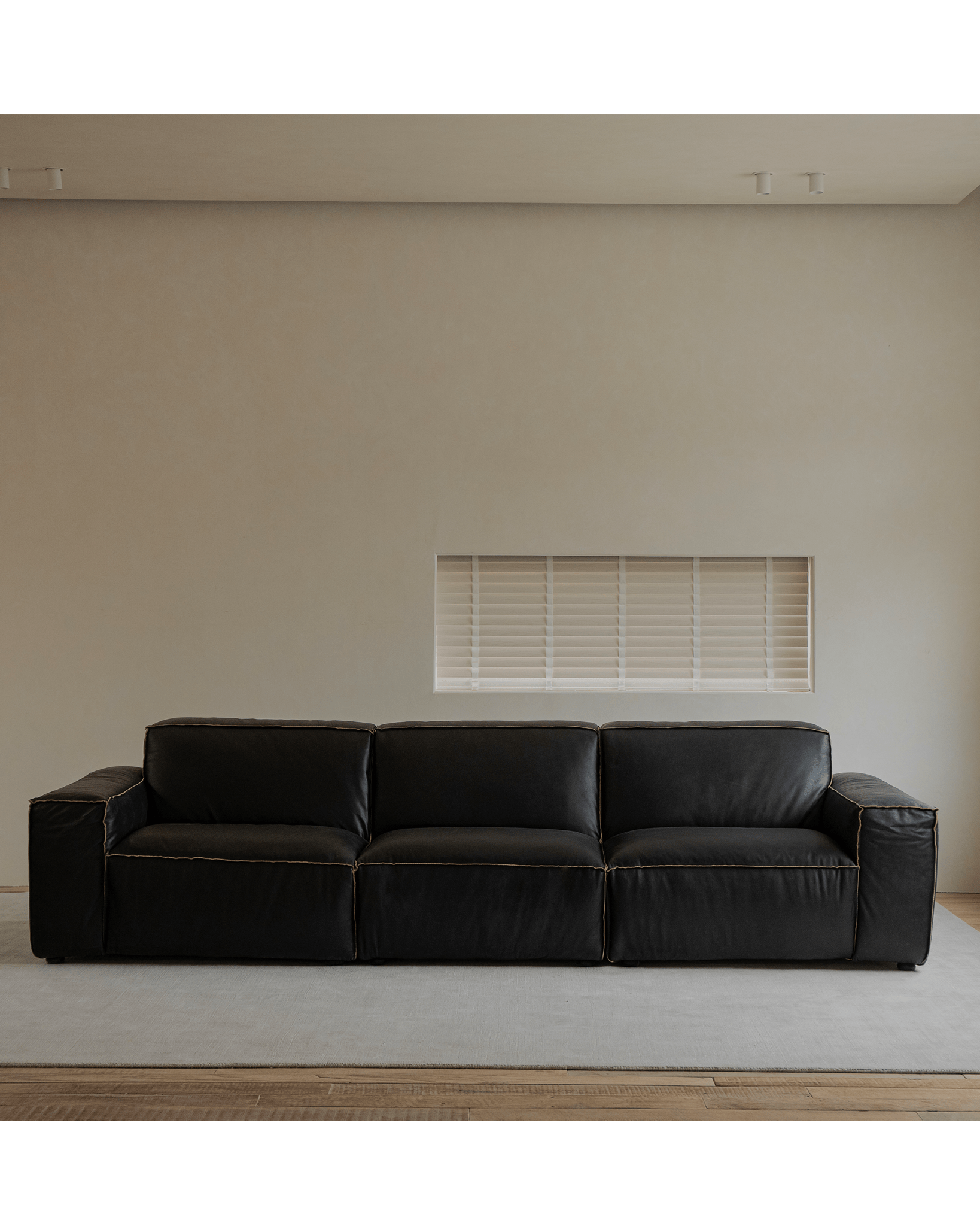 Canapé d'angle en cuir Botan