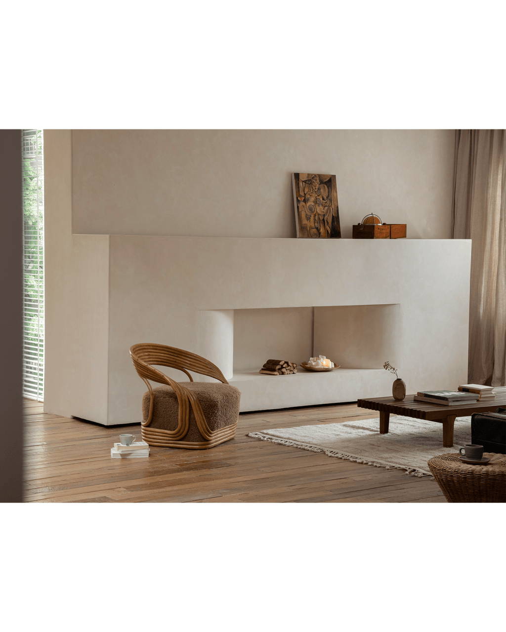 Fauteuil lounge en rotin Undina