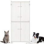Barrière pour chat extra haute Unipaws de 188 cm de haut avec portes verrouillables